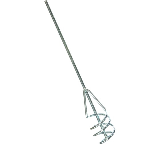 Насадка для миксера Сибртех 848807, 60х400 мм, шестигранный хвостовик, для песчано-гравийных смесей, оцинкованная сталь