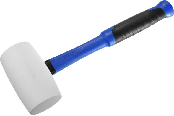 Киянка Зубр Профессионал 20531-900_z02, 900 гр, белая резина, фибергласовая рукоятка