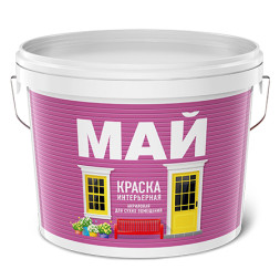 Краска интерьерная акриловая Май, матовая, база A, 13кг, 10GG 53/030