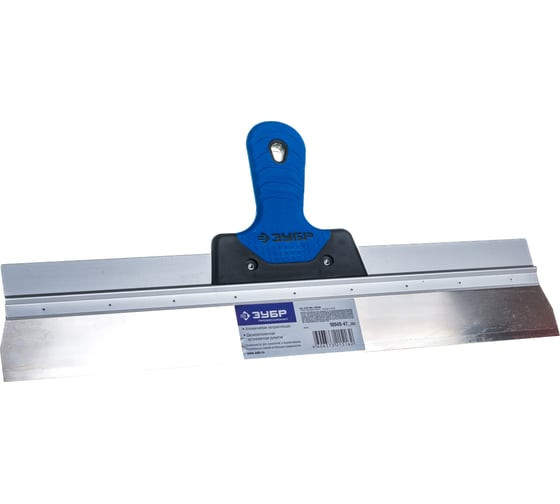 Шпатель фасадный из нержавеющей стали Зубр 10049-47_z03 с двухкомпонентной ручкой, 470 мм