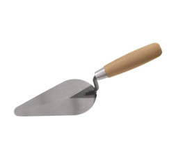 Кельма штукатура стальная Курс 04921 с деревянной ручкой, &amp;quot;лепесток&amp;quot;, 150 мм