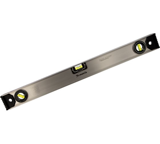 Уровень строительный Matrix 34023 тип Рельс, 600 мм, 3 глазка, 1 поворотный