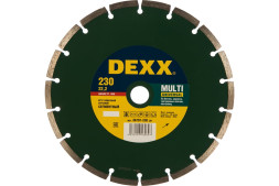 Диск отрезной алмазный сегментный Dexx Multi Universal 36701-230_z01, 230х2,4х22 мм, бетон, гранит, кирпич, сухой рез