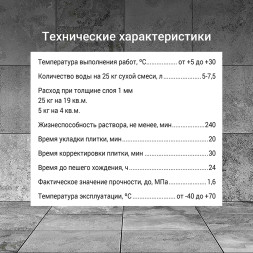 Клей плиточный Unis Гранит, 5 кг