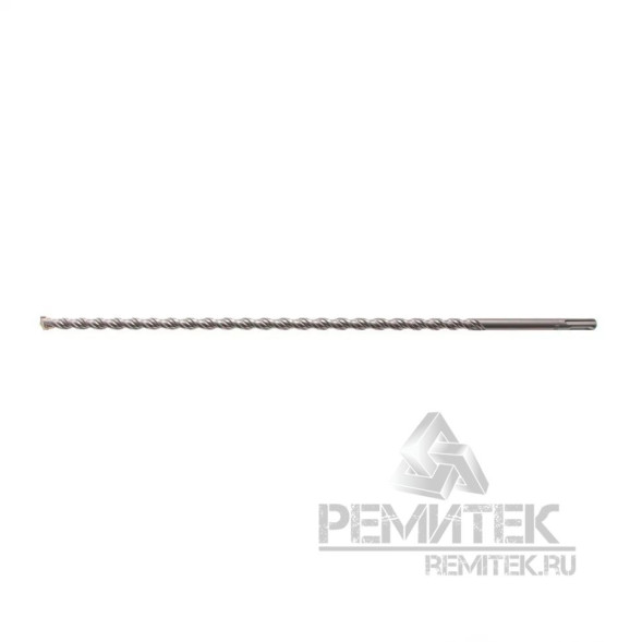Бур по бетону Denzel Cobalt W-tip 705027, 12,0 x 400 x 460 мм, SDS PLUS, двойная спираль