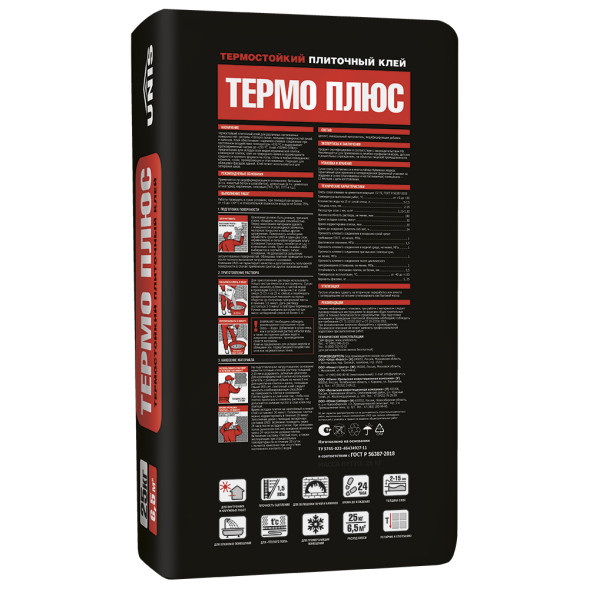 Клей плиточный Unis Термо Плюс, 5 кг