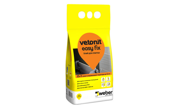 Клей плиточный Ветонит Изи фикс, 5 кг