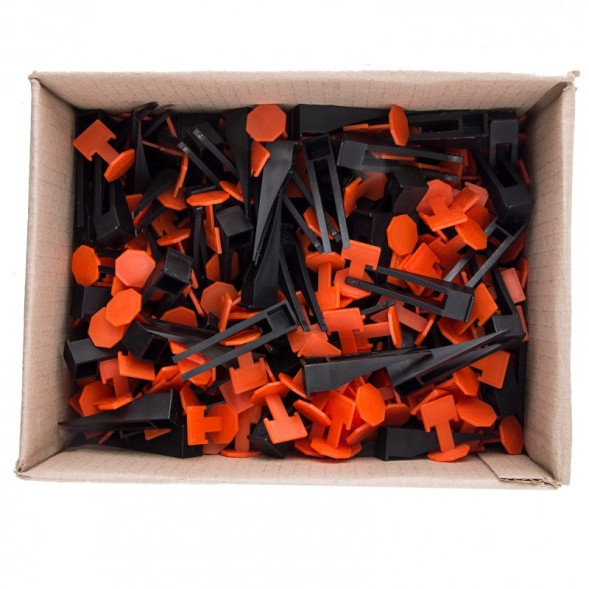 СВП зажим 1,5мм + клин Сибртех 88075, упаковка 250х250 шт