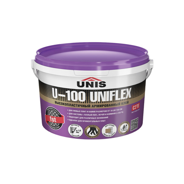Клей плиточный Unis Uniflex U-100 эластичный, 5 кг