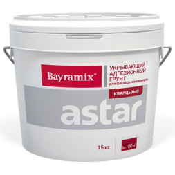 Грунт кварцевый Bayramix Астар В1 кварцевый, для внутренних и наружных работ, 15 кг