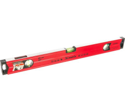 Уровень строительный магнитный Matrix 34706, 600 мм, 3 глазка, 1 зеркальный, фрезерованное основание