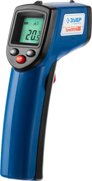 Пирометр инфрокрасный Зубр ТермПро-400 5725-380, -50/+380град, ЖК-дисплей