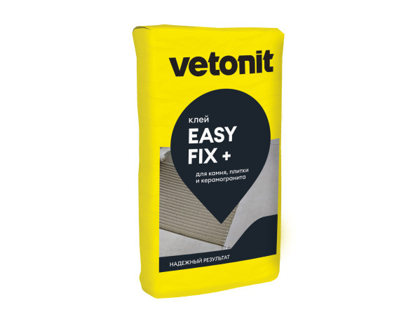 Клей Vetonit Easy Fix + для керамогранита среднего и крупного формата, 25 кг
