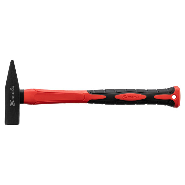 Молоток слесарный Matrix Optimal 10369, 500 гр, квадратный боек, фибергласовая обрезиненная рукоятка