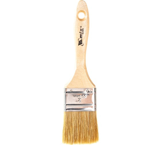 Кисть плоская MTX Евро 83053, 2,0&amp;quot; (50 мм), натуральная щетина, деревянная ручка