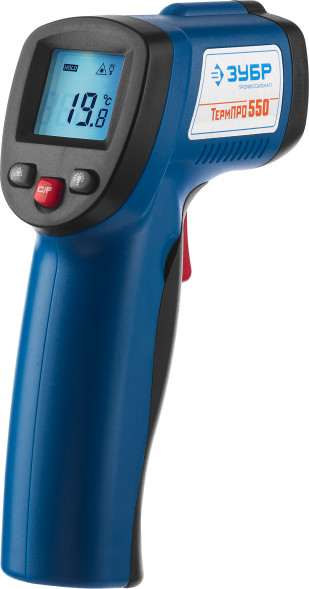 Пирометр Зубр ТермПро-550 45723-550, -50/+550 градусов, с лазером и ЖК-дисплем