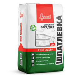Цементная шпатлевка Старатели Фасадная, 20 кг