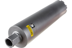 Коронка алмазная Hilberg  Laser HD713, сегментная, 102x450мм, 8 сегментов, 1 1/4UNC, армированный бетон, бетон, кирпич. Сухой/мокрый рез.