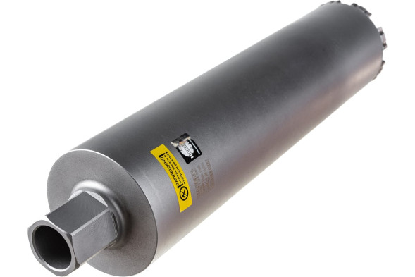 Коронка алмазная Hilberg  Laser HD713, сегментная, 102x450мм, 8 сегментов, 1 1/4UNC, армированный бетон, бетон, кирпич. Сухой/мокрый рез.