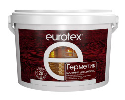 Герметик акриловый шовный для дерева Eurotex, цвет орех, 600 мл