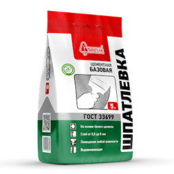 Цементная шпатлевка Старатели Базовая, 5 кг