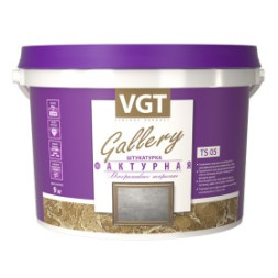Штукатурка декоративная фактурная VGT Gallery TS 05, для наружных и внтуренних работ, 18 кг