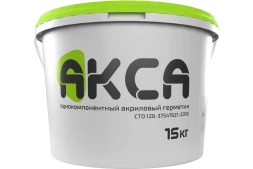 Герметик акриловый однокомпонентный Акса, 15 кг