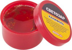 Канифоль для паяльных работ, пластиковая банка, 20гр, "СВЕТОЗАР" /55326-020