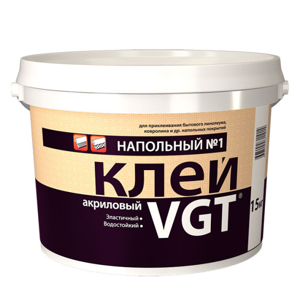 Клей для напольных покрытий акриловый VGT Эконом 3,0 кг