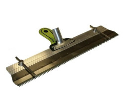 Ракля зубчатая стальная под черенок Leister 52298, 560 мм, с вкладышем и регулятором высоты