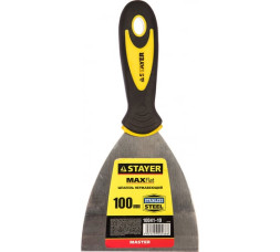 Шпательная лопатка из нержавеющей стали Stayer Orion 10041-10 с двухкомпонентной ручкой, 100 мм