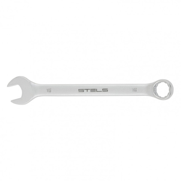 Ключ гаечный комбинированный Stels 15221, 16 мм, CrV, матовый хром