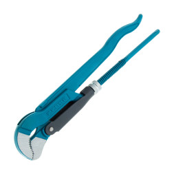 Ключ трубный рычажный GROSS 15611, КТР №1, 1"-25мм, цельнокованый, CrV, изогнутые губки, тип "S"