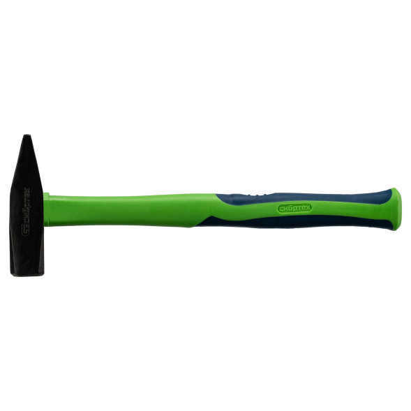 Молоток слесарный Сибртех 10325, 600 гр, квадратный боек, фибергласовая обрезиненная рукоятка