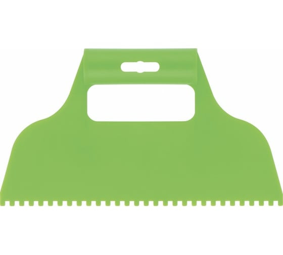 Шпатель зубчатый для клея пластмассовый Сибиртех 86014, 230 мм, зуб 4х4