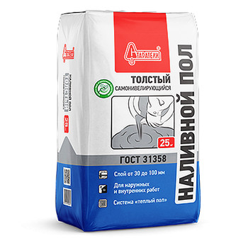 Наливной пол Старатели Толстый самонивелирующийся, 25 кг