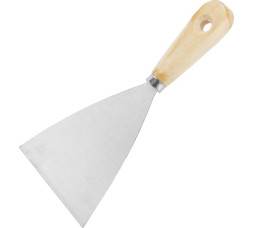 Шпательная лопатка из нержавеющей стали Sparta 852185 с деревянной ручкой, 100 мм