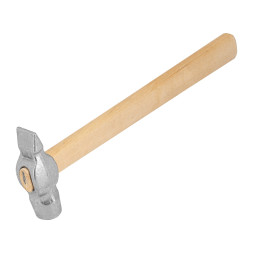 Молоток слесарный 10241, 600 гр, круглый боек, деревянная ручка
