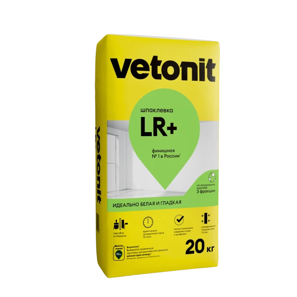 Полимерная финишная шпаклевка Vetonit LR+, 5 кг