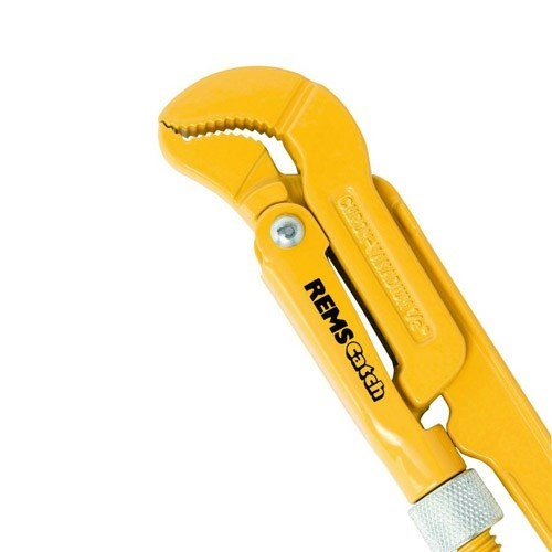 Ключ трубный рычажный, КТР №1, 1"-47мм, CrV, изогнутые губки, тип "S", Catch "REMS" /1160005