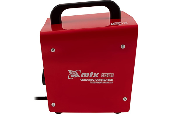 Пушка тепловая электрическая MTX SHCL-3000 96403, 1,3 кВт, 230В, поток-480 м3/ч, квадратная