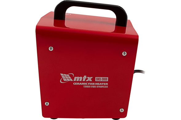 Пушка тепловая электрическая MTX SHCL-3000 96403, 1,3 кВт, 230В, поток-480 м3/ч, квадратная