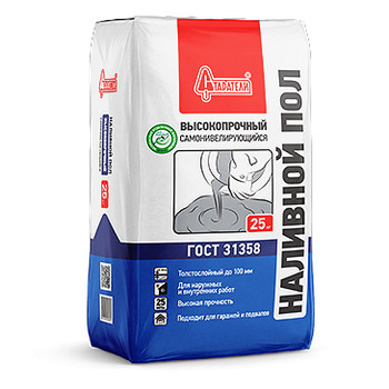 Наливной пол Старатели Высокопрочный самонивелирующийся, 25 кг