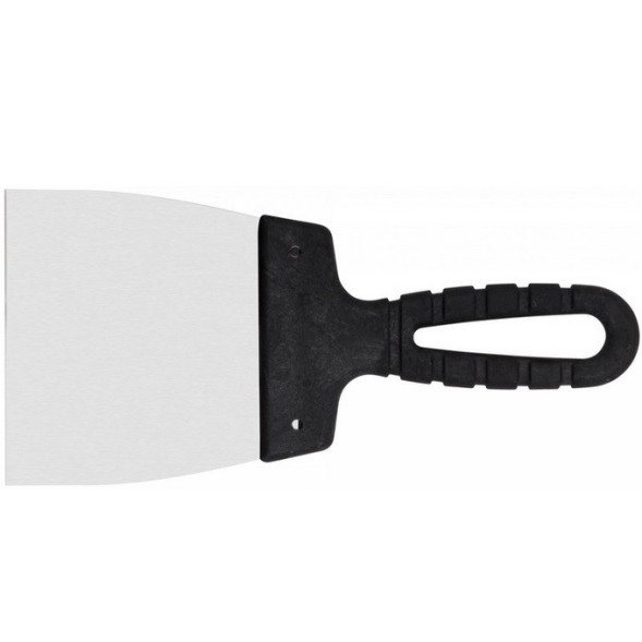Шпательная лопатка из нержавеющей стали Курс 06487 с пластмассовой ручкой, 100 мм