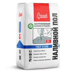 Наливной пол Старатели Быстротвердеющий самонивелирующийся, 25 кг