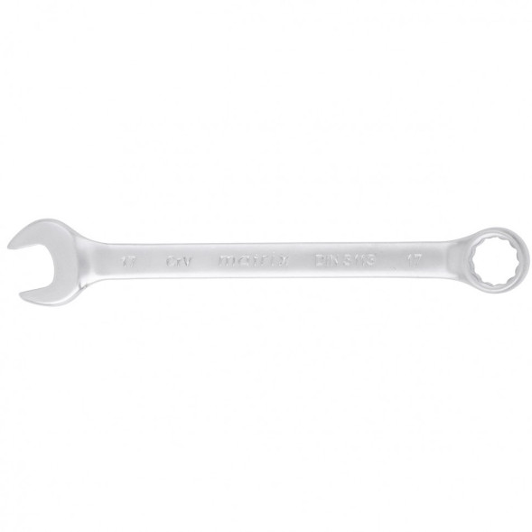 Ключ гаечный комбинированный Matrix 15113, 17 мм, CrV, матовый хром