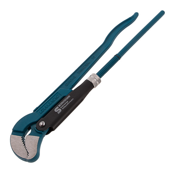 Ключ трубный рычажный GROSS 15613, КТР №2, 1,5&amp;quot;-38мм, CrV, изогнутые губки, тип &amp;quot;S&amp;quot;