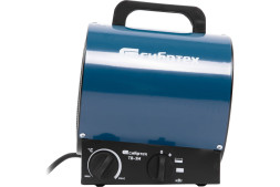 Пушка тепловая электрическая Сибртех ТВ-3М 96437, 1,5/3,0 кВт, 220В, поток-150 м3/ч, тепловентилятор