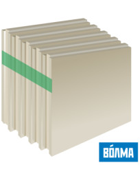 Плита гипсовая пазогребневая полнотелая Волма, 100 мм
