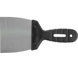 Шпательная лопатка из нержавеющей стали Lux с пластмассовой ручкой, 100 мм